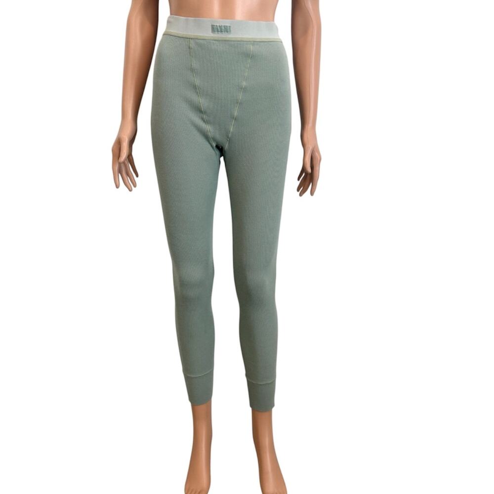 Skims medium cotton ribbed long john legging pajama pant P3 3520